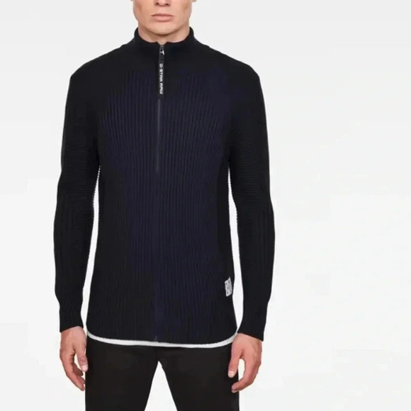G-Star 3D BIKER ZIP THROUGH KNITT  Sweater size L - Picture 1 of 16